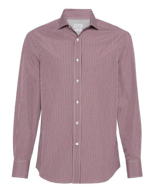 Brunello Cucinelli Purple Shirts for men