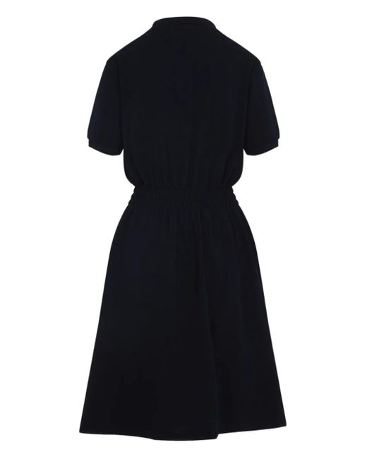 Miu Miu Black Embroidered-Logo Dress