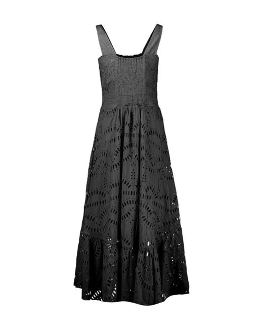 Charo Ruiz Nissy Maxi-jurk Met Borduurwerk in het Black
