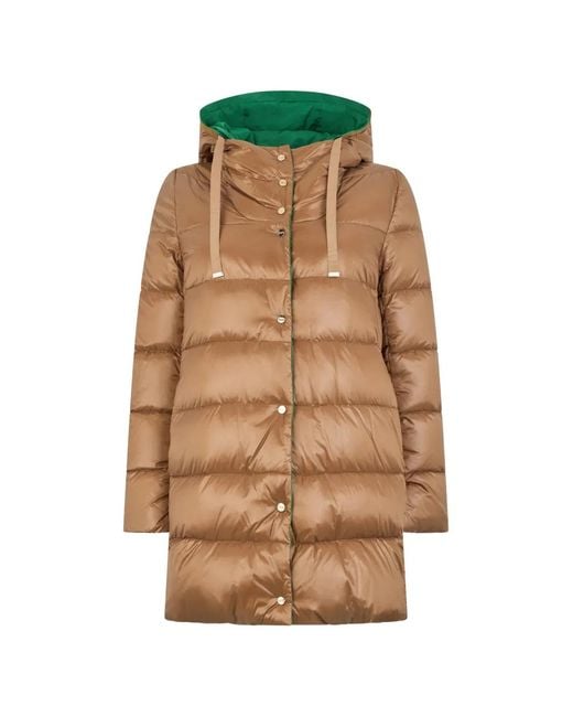 Herno Natural Sofia Hooded Padded Coat