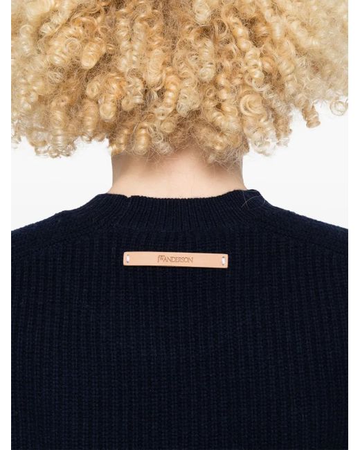 J.W. Anderson Blue Puff-Sleeves Sweater