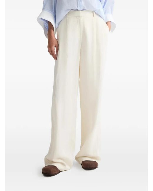 Twp White Pleated Trousers