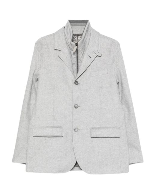 Blazer Con Tre Bottoni di Herno in Gray da Uomo