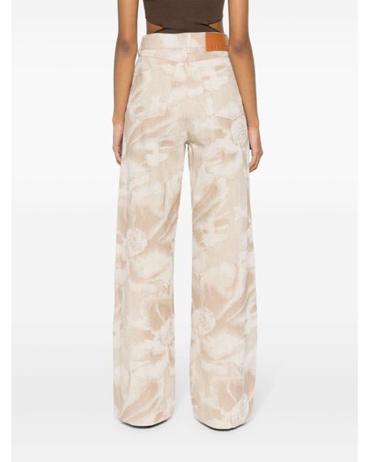 MSGM High Waist Straight Jeans in het Natural