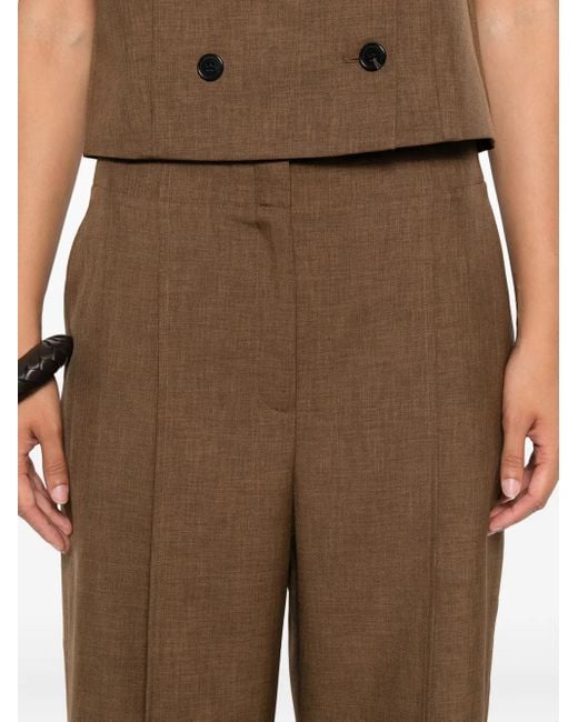 Theory Brown Deep Plt Pant.City T
