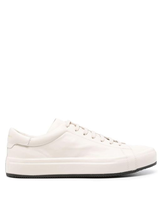 Officine Creative White Logo-print Leather Sneakers for men