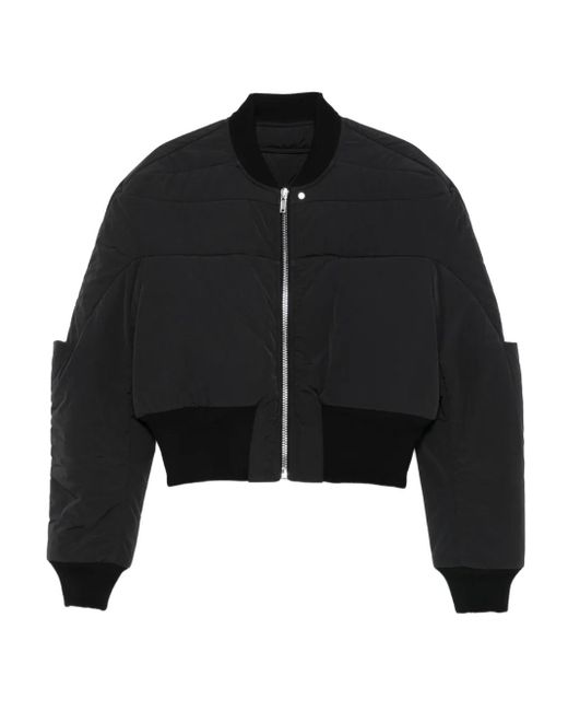 Rick Owens クロップド ボンバージャケット Black