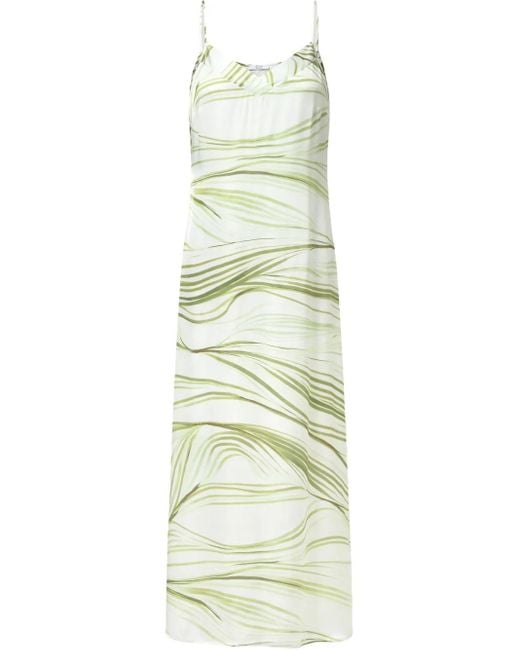 Peserico White Abstract-Pattern Dress