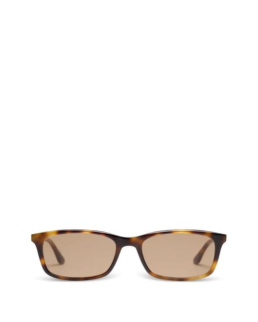 PETER AND MAY Brown Emilia Rectangle-Frame Sunglasses
