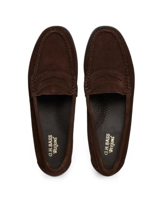 G.H.BASS White Weejuns Penny Loafers