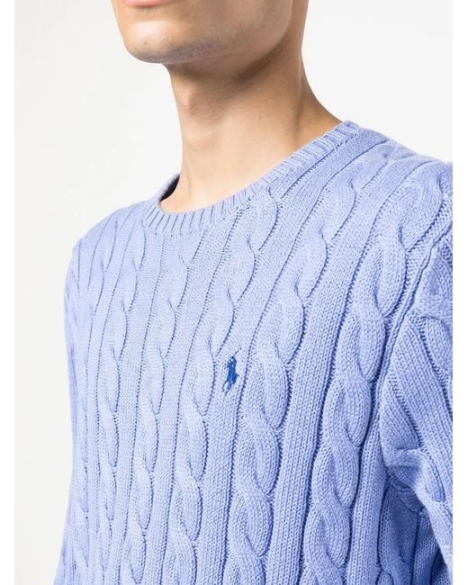 Polo Ralph Lauren Blue Cable Knit for men