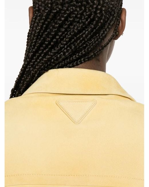 Prada Yellow Lambskin Jacket