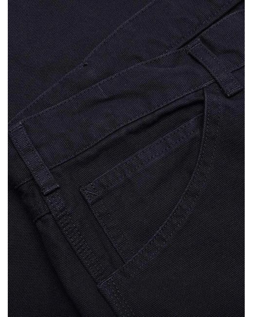 South2 West8 Blue Logo-Patch Trousers for men