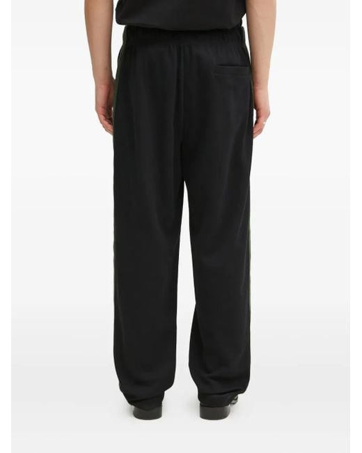 Fred Perry Black Side-Stripe Trousers for men