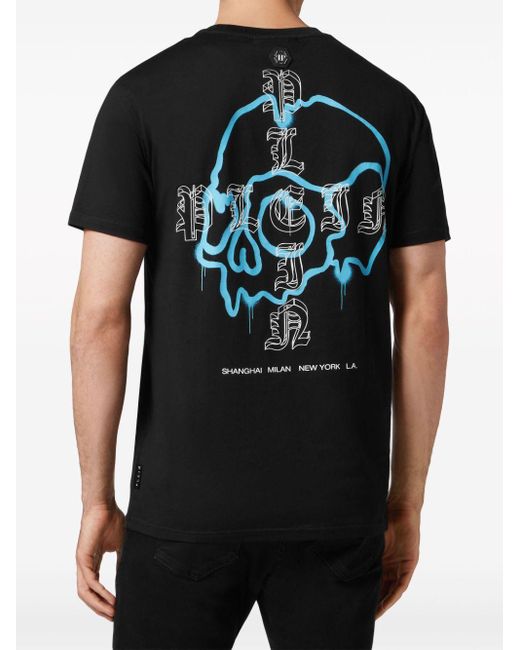 Philipp Plein Wire Frame T-Shirt in Black für Herren