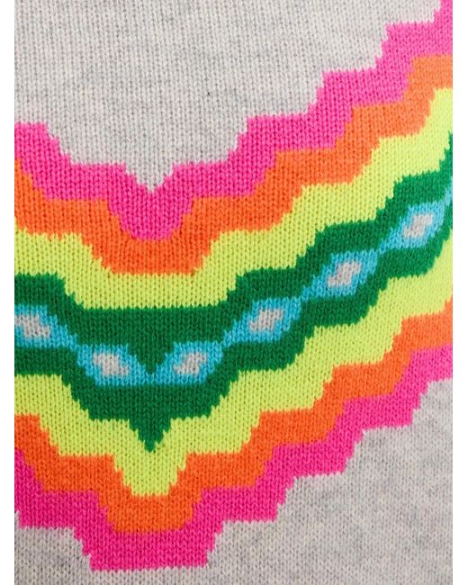 From Future Gray Pullover Mit Zickzackmuster