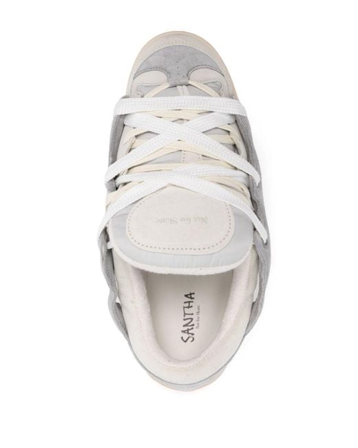 Paura White Santha Model 1 Padded Sneakers for men