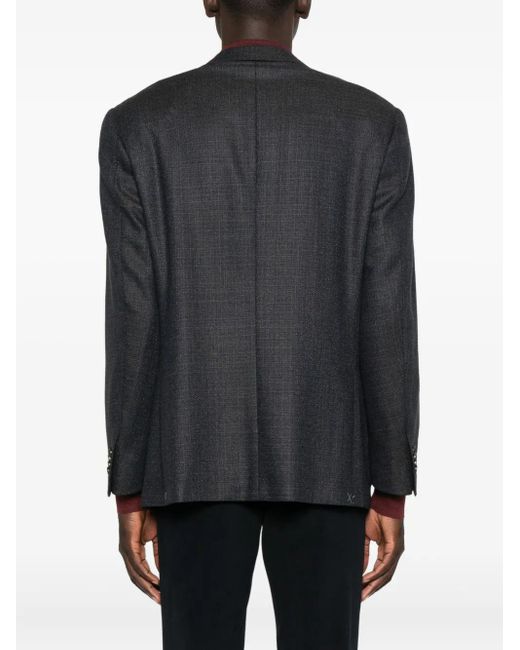 Corneliani Blue Two-Button Patch-Pocket Jacket for men