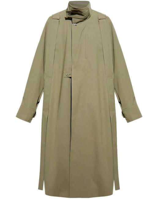 Homme Plissé Issey Miyake Green Parachute Parka Coat for men