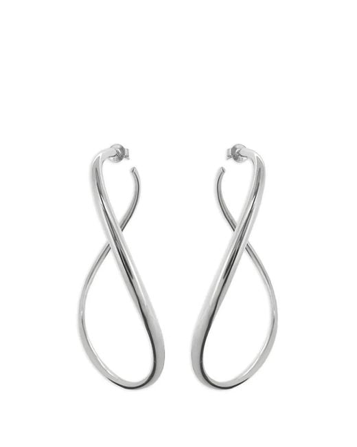 Dinny Hall Metallic Wave Xl Hoop Earrings
