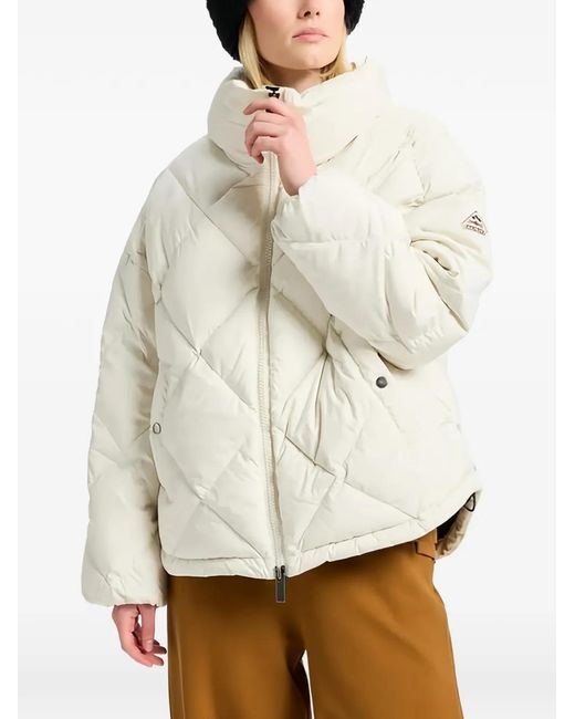 Pyrenex Natural Quilted Turtleneck Jacket