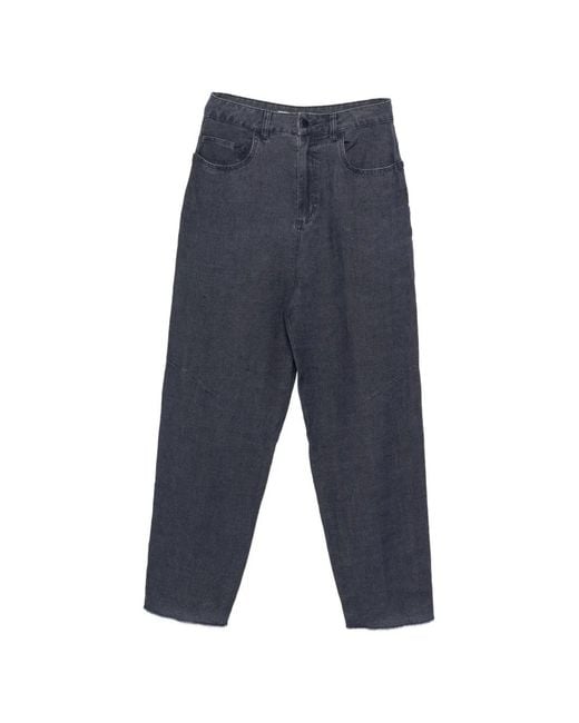 Osklen Blue Five-Pocket Trousers