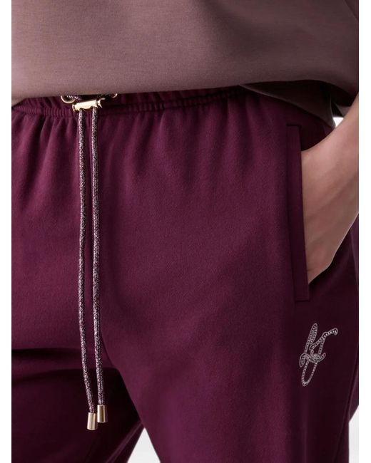 Liu Jo Purple Fleece Trousers