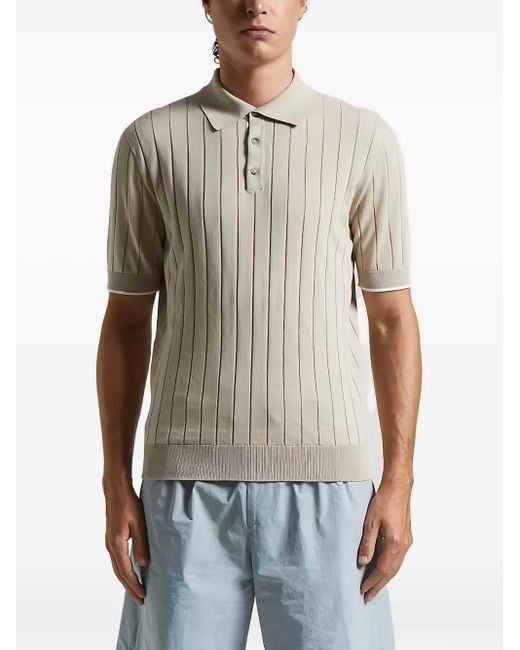 Polo de algodón Peserico de hombre de color Natural