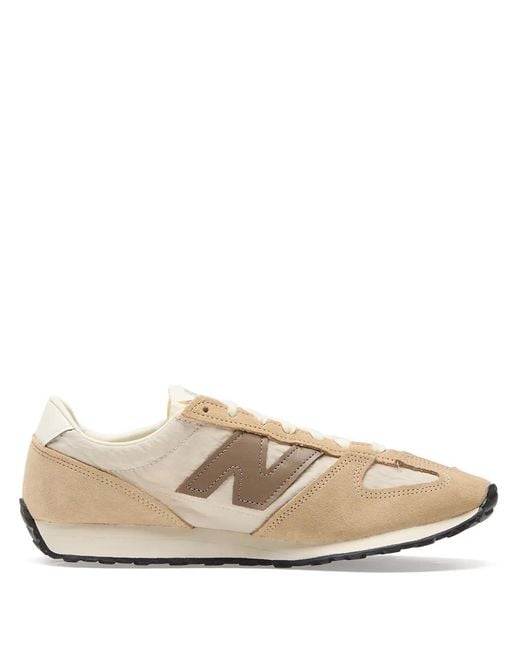 New Balance Natural 471 Suede Lace-Up Low-Top Sneakers