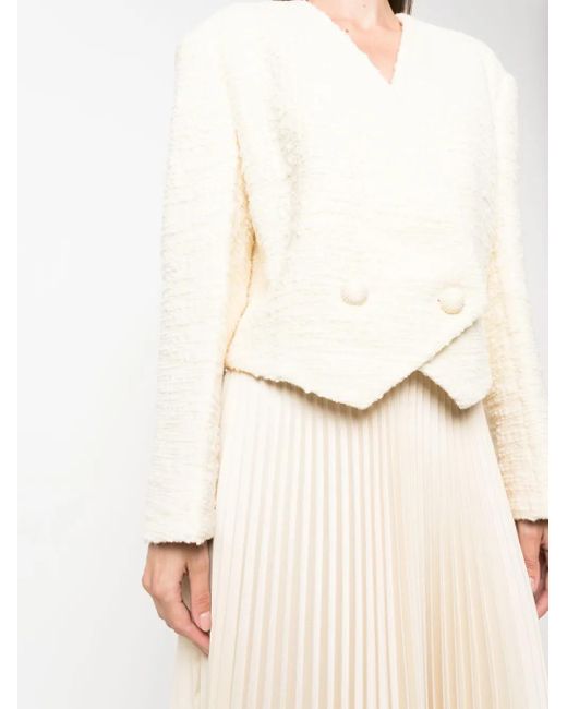 Zimmermann Natural Luminosity Cropped Blazer