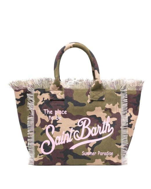 Mc2 Saint Barth Green Vanity Canvas Tote Bag