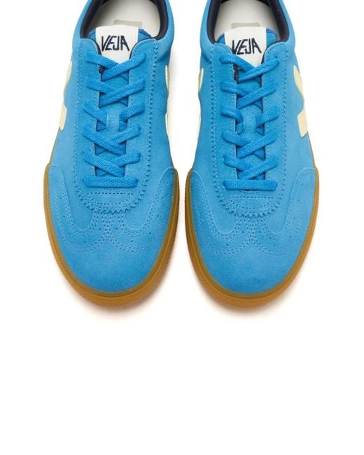Veja Blue Volley Suede Sneakers for men