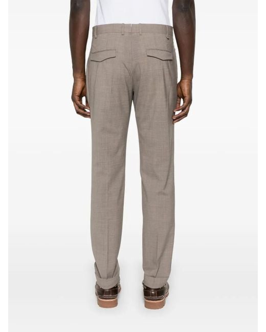 PT Torino Gray Tailored Trousers for men