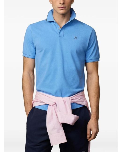 Hackett Blue Heritage H Polo Shirt for men