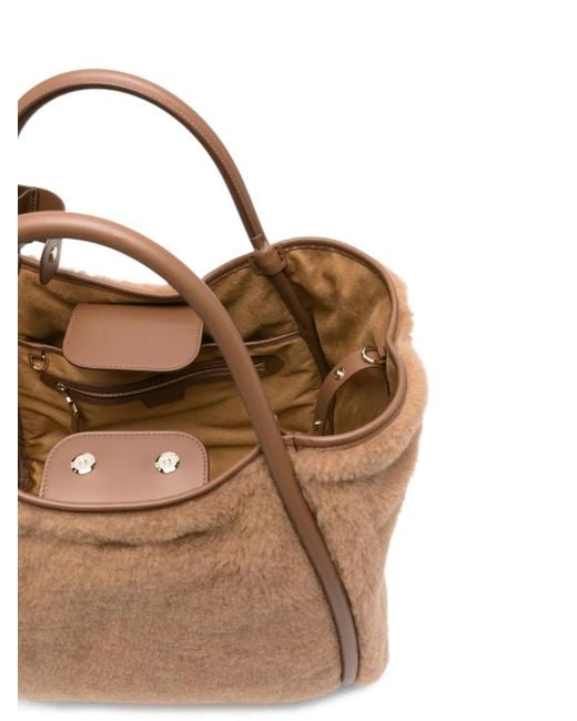 Max Mara Brown Teddy Handtasche