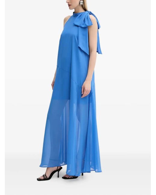 gestuz blue dress GESTUZ Blue Flower Short Dress – Paloma + Co main image 0