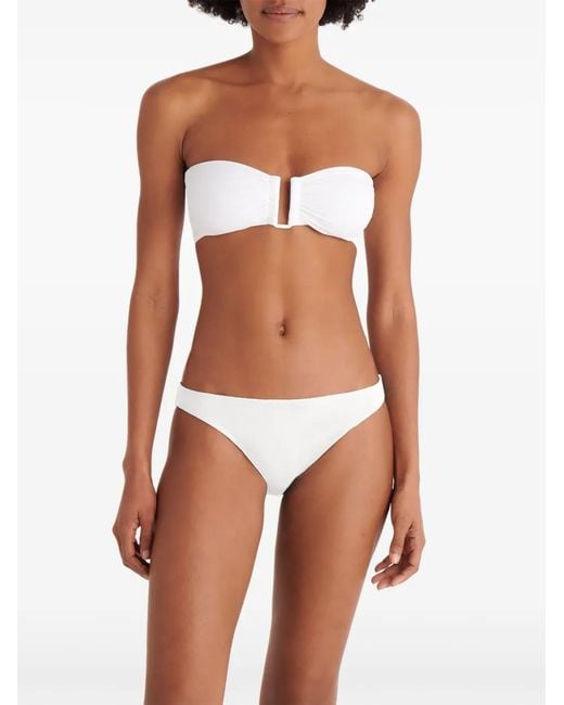 Eres White Bas De Bikini Fripon À Taille Basse