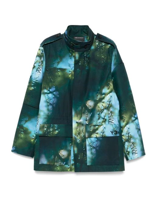 Y-3 Green Aop Jacket for men