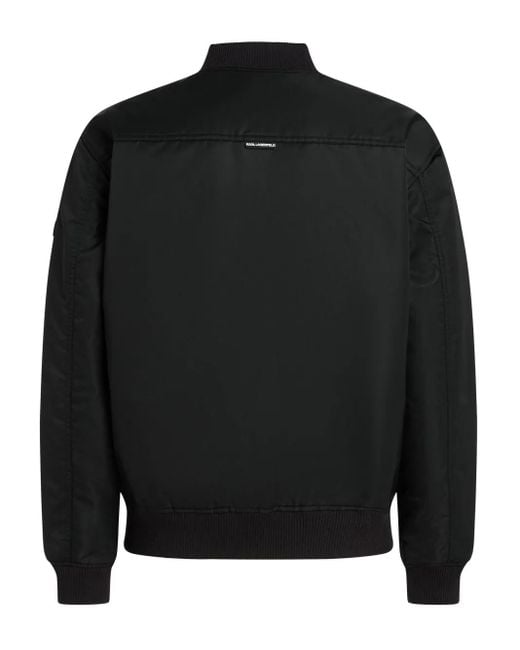 Karl Lagerfeld Wendbare Bomberjacke in Black für Herren