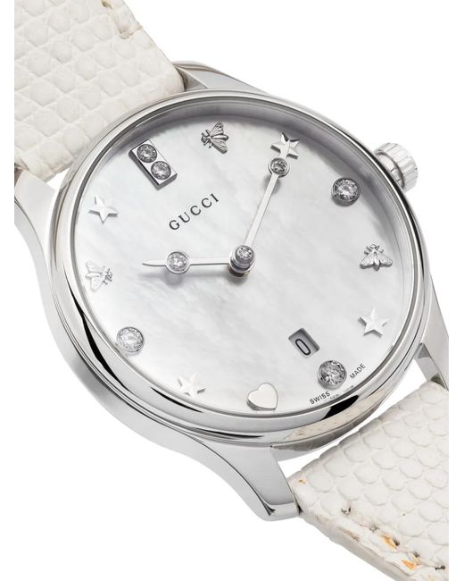 Gucci White G-Timeless 29Mm