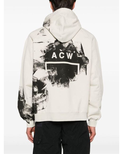 A_COLD_WALL* Natural Brushstroke Cotton Hoodie for men