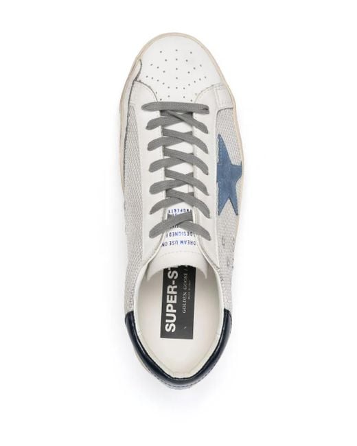 Golden Goose Deluxe Brand White Super-star Leather Sneakers - Men's - Fabric/calf Leather/calf Leatherrubber for men