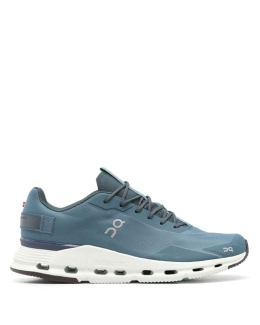 On Shoes Blue Cloudnova Form Logo-print Sneakers for men