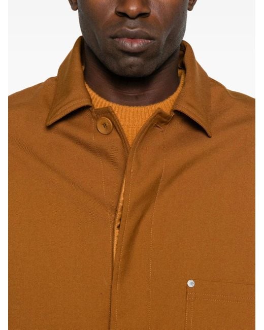 Etudes Studio Jack Met Opgestikte Zak in het Brown