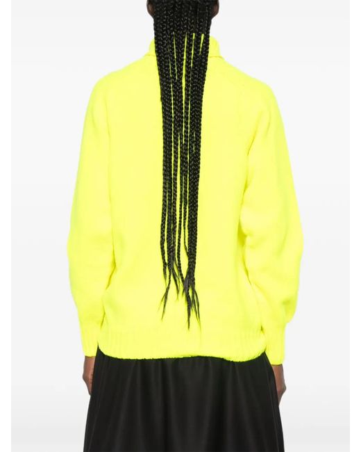 J.W. Anderson Yellow Roll-Neck Raglan-Sleeve Sweater