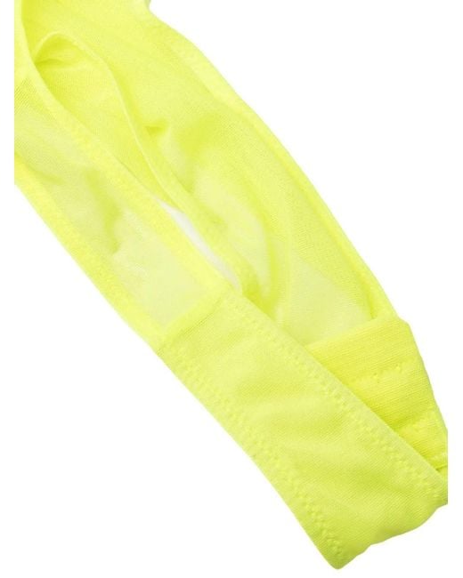 Maison Close Yellow Corps À Corps Neon Thong Bodysuit