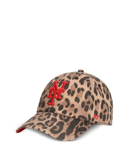 Dolce & Gabbana Natural X '47 New York Mets Leo-Print Baseball Cap