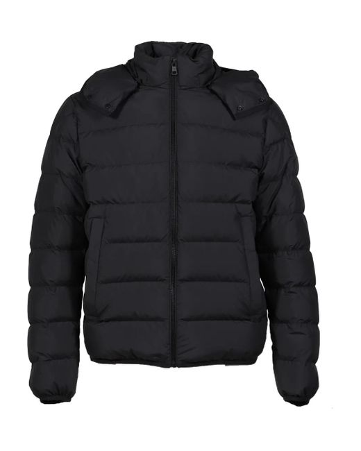 Moncler Gesteppte Kapuzenjacke in Blue für Herren