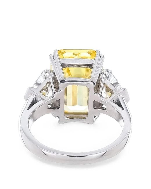 Fantasia by Deserio Metallic Canary Cubic Zirconia Ring