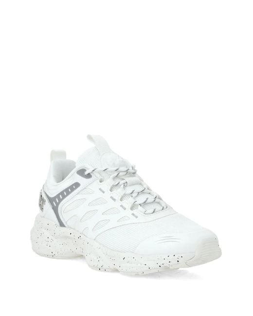 Philipp Plein White Runner Reflective Scratch Sneakers